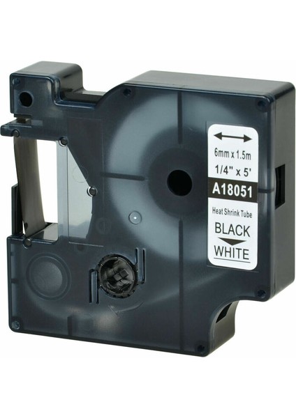 Beyaz Üzerine Siyah 6mm Stili 1pk Dymo Rhino Beyaz Sarı mm Isıyla Daralan Tüp (Yurt Dışından)