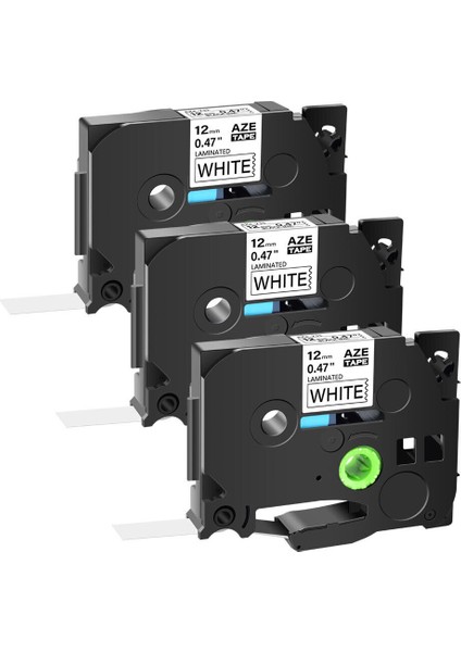 Brother P-Tourinter Için Siyah Beyaz Etiket Şeridi Tze 231 TZ-231 3pk (Yurt Dışından)