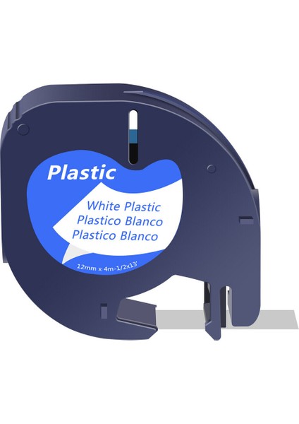 1pk Uyumlu Dymo Letratag Dolum Siyah Beyaz Plastik Etiket Bantı 12MM (Yurt Dışından) modelleri