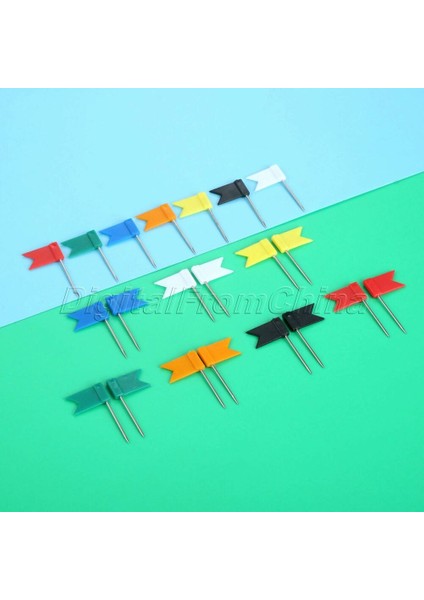 Kırmızı Bayrak Şekilli Çivi Başparmak Pano Fotoğraf Harita Pulu (Yurt Dışından) fiyatları