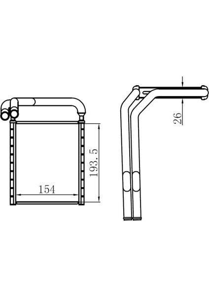 Kalorifer Brazing Radyator 154X204X26 Accent Blue 12 Geniş Tip 11