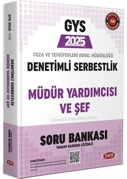 2025 GYS Ceza ve Tevkifevleri Denetim Serbestlik Müdür Yardımlığı ve Şeflik Soru Bankası