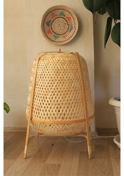 Knixhult Bohem Bambu Yer Lambası 66 CM - İskandinav, Modern, Rattan, Aydınlatma fiyatları