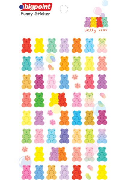 Sticker Jole Ayıları 15'li Paket