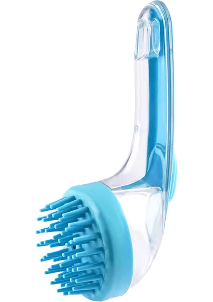Yumuşak Silikon Pet Banyo Fırçası Kedi Masaj Fırçası Kediler Köpekler Için Pet Bakım Tarağı Uzun Saplı Köpek Temizleme Fırçası Pet Malzemeleri (Yurt Dışından)