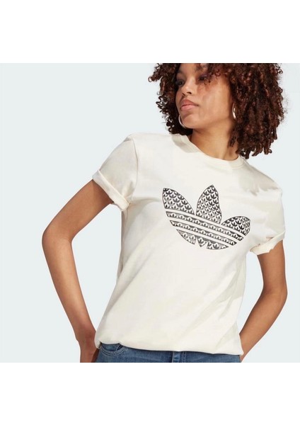 Trefoil Monogram Infill Tişört