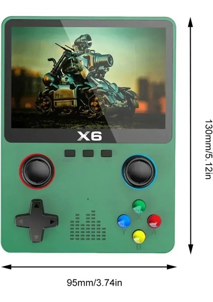 X6 Sub 3,5 Inç Hd Retro Mini Taşınabilir El Atari Klasik 10000 Oyun Konsolu Televizyon Atarisi