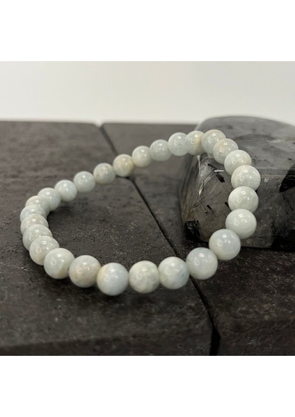 Sertifikalı Akuamarin 6 mm Doğal Taş Bileklik fiyatları