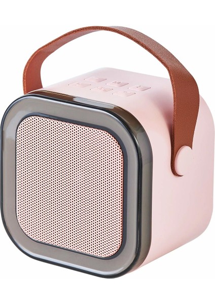 Karaoke Mikrofonlu Rgb Işıklı Küçük Portatif Rahat Taşınabilir Şarjlı Bluetooth Hoparlör Kablosuz