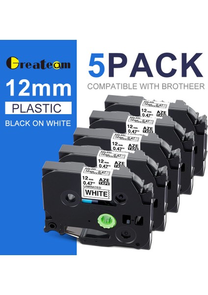 Brother P-Touch Için Uyumlu Etiket Yapıştırıcı Bant - TZ-231 TZE-231 PT-D210 (Yurt Dışından)