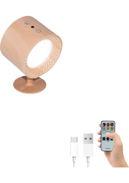 Led Manyetik Lamba, 360 ° Dönen, 3 Renk Ayarı, Dokunmatik Kumanda, Usb Şarjlı, Kızılötesi Sensörlü, Duvar Montajlı - 1800Mah Pil (Yurt Dışından)