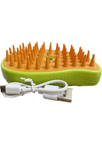 Pet Buhar Fırçası Buharlı Köpek Fırçası 3'ü 1 Arada Elektrikli Sprey Kedi Saç Fırçaları Masaj Için Pet Bakım Tarak Tüy Alma Tarakları (Yurt Dışından)