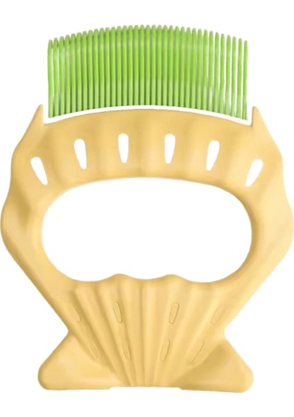 Kedi Tarak Masaj Fırçası Kabuk Şekilli Sap Kediler Için Gevşek Tüyleri Çıkarmak Için Pet Bakım Masaj Tarağı Bakım Malzemeleri (Yurt Dışından)