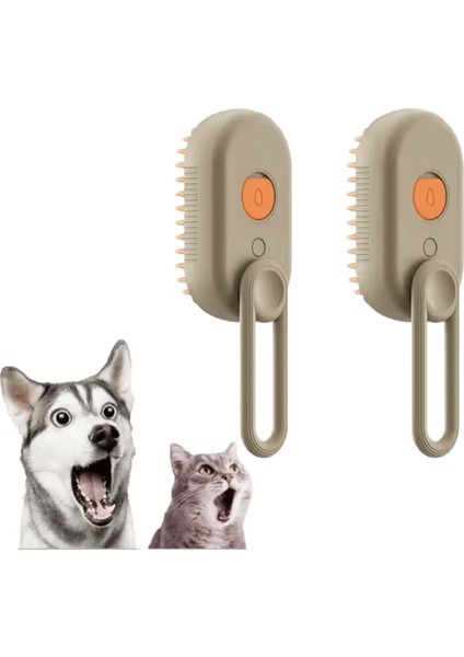Kedi Köpek Fırçası Kedi Aksesuarları Buharlı Fırça Köpek Pet Fırçası Pet Tüylerini Alır Elektrikli Sprey Masaj Pet Bakım Tüy Alma Tarakları (Yurt Dışından)