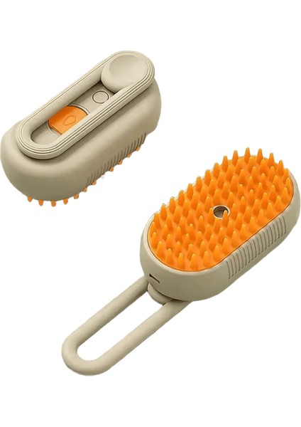 3in1 Buharlı Fırça Buharlı Kediler Tarak Su Buharlı Kedi Fırçası Elektrikli Sprey Saç Fırçaları Kediler Masaj Bakım Tüy Alma Tarak Kahverengi / Boyut: 1 Adet (Yurt Dışından)