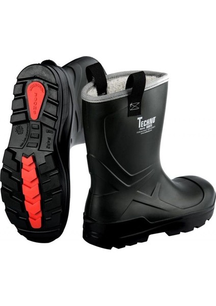 Boots S4 Koyu Yeşil -Siyah Alaska Kürklü Poliüretan Çizme