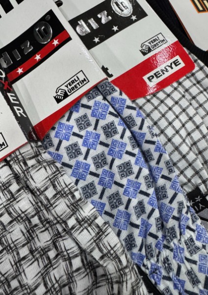 6 Adet Erkek Epirme Pamuklu Rahat Kesim Boxer Şort
