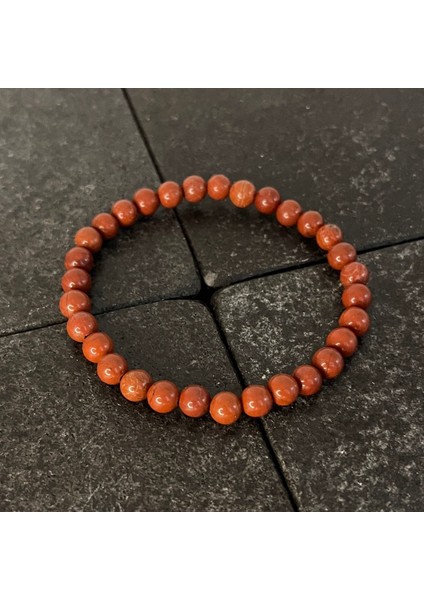 Sertifikalı Kırmızı Jasper 6 mm Doğal Taş Bileklik fiyatları