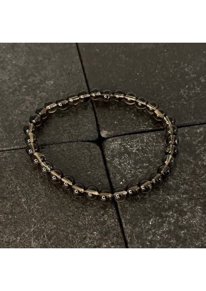 Sertifikalı Dumanlı Kuvars 6 mm Doğal Taş Bileklik fiyatları