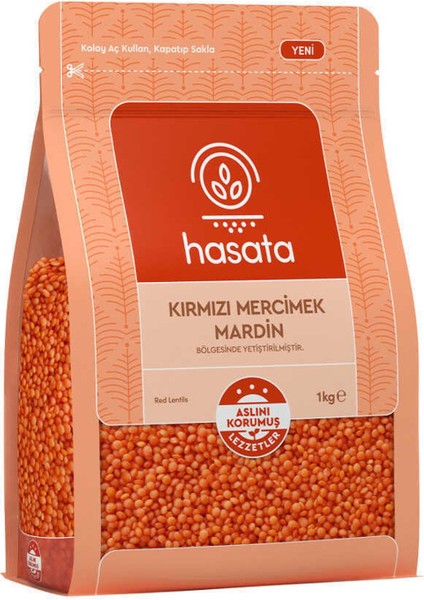 Kırmızı Mercimek Mardin 1 kg x 5 Adet