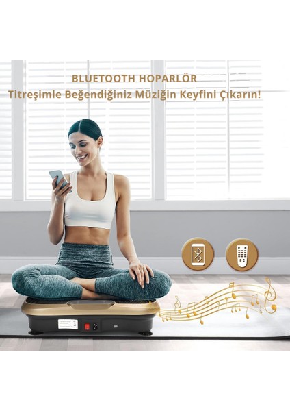 Vibro Vibration Plate Egzersiz ve Titreşimli Basen Karın Kol Bacak Spor Aleti