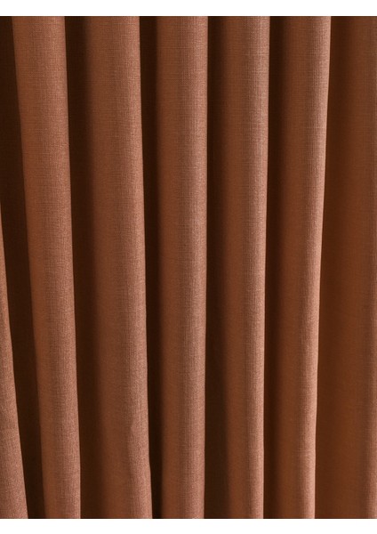 Sık Pileli A.Flex Keten Kumaştan Fon Perde 1x3 V18518 Tek Kanat fırsatları