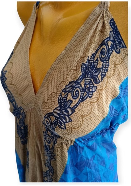 Yazlık Elbise, Bohem Elbise, Vintage Elbise, Askılı Elbise, Sırtı Açık Elbise