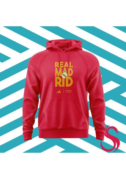 Sweatshirt Madrid Wallpaper Hoodie Kırmızı