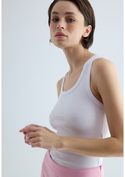 Kadın Beyaz Renk Basic Atlet modelleri