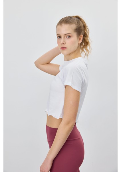 Kadın Yunus Baskılı Kısa Kollu T-Shirt indirimleri