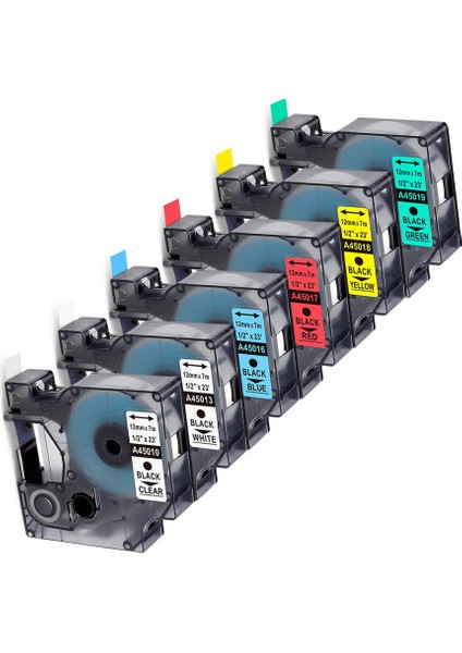 45016 12MM Mavi Üzerine Siyah Dymo D1 Etiketmanager Etiketpoint mm Için Standart Etiket Şerit Kaseti (Yurt Dışından)