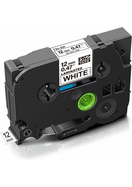 TZ-231 TZE-231 Stili 1pk Uyumlu Brother TZE-231 P-Touch PT-D210 Siyah Üzeri Beyaz Etiket Şeridi Z-231 (Yurt Dışından)