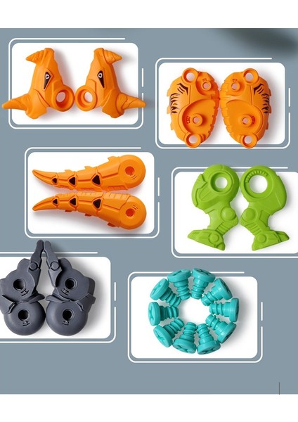 Adet (Büyük Boynuzlu Ejderha - Rastgele Renk) Dinozor Yapı Taşlarının Sökülmesi ve Montajı Diy Oyuncak Çocuk Bulmaca Bulmaca Montaj Oyuncak Dinozor Yumurtası Bükülmüş Yumurta1 (Yurt Dışından)