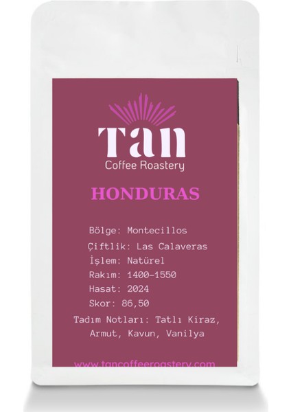 Tan Coffee Roastery Honduras Çekirdek Kahve