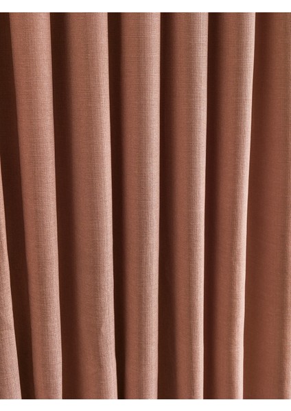 Sık Pileli Flex Keten Kumaştan Fon Perde 1x3 V18530 Tek Kanat fırsatları