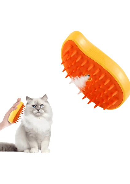 3'ü 1 Arada Pet Fırça Kedi Buharlı Fırça Tarak Köpek Fırçası Elektrikli Sprey Kedi Saç Fırçaları Masaj Pet Bakım Saç Karışık Temizleme Tarakları (Yurt Dışından)