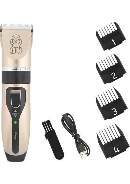 Kedi Köpek Elektrikli Profesyonel Saç Kesme Makinesi Evcil Hayvanlar Için Sessiz Saç Kesici USB Şarj Edilebilir Pet Bakım Clipper Seti. (Yurt Dışından)