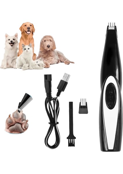 Pet USB Şarj Edilebilir Profesyonel Evcil Hayvanlar Saç Düzeltici Pet Saç Kesme Makinesi Bakım Seti Kediler Pet Ayak Kesme Makinesi Köpekler Kediler Için Bakım (Yurt Dışından)