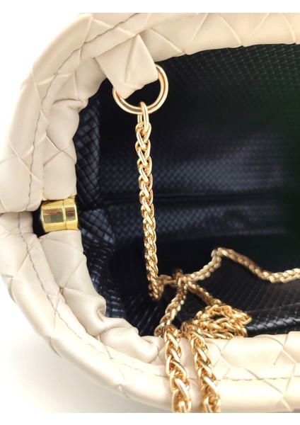 Krem Rengi Kadın El ve Omuz Çantası modelleri