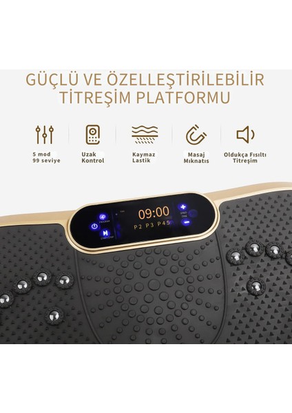 Vibro Vibration Plate Egzersiz ve Titreşimli Basen Karın Kol Bacak Spor Aleti