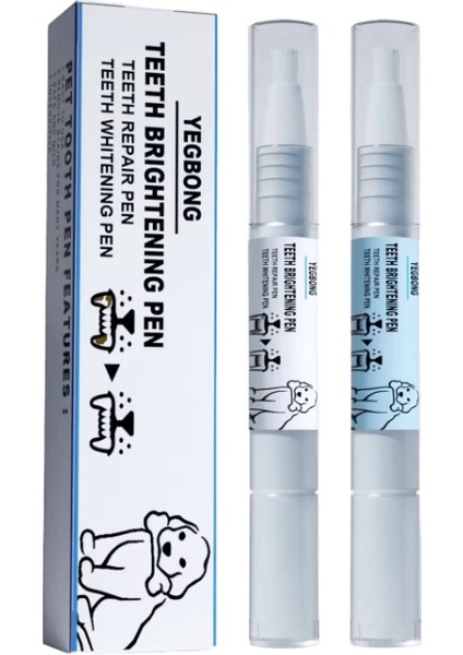 Pet Diş Temizleme Araçları Pet Bakım Diş Fırçası Temizleme Kiti Tartar Sökücü Tartar Kazıyıcı Köpek Diş Leke Temizleme Kalemi (Yurt Dışından)