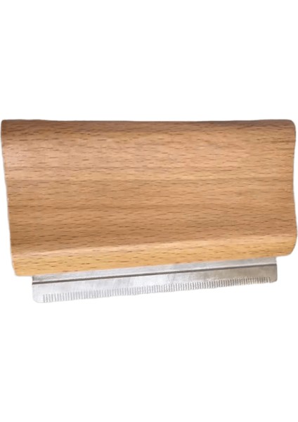 Ahşap Damat Fırçası Vis Deshedding Bakım Aracı, Profesyonel Pet Ahşap Damat, Ergonomik Tasarım Köpek Tarak Pet Tüy Temizleme Tarak Renk: Ahşap / Boyut: M (Yurt Dışından)