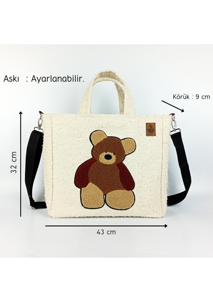 Tasarım Tufting Punch Ayıcıklı Büyük Boy Tote Çanta fiyatları