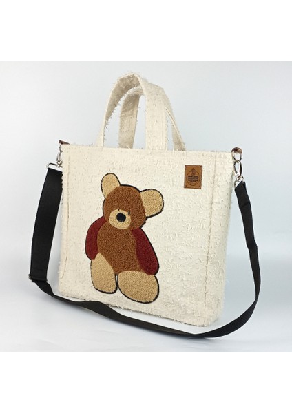 Tasarım Tufting Punch Ayıcıklı Büyük Boy Tote Çanta modelleri