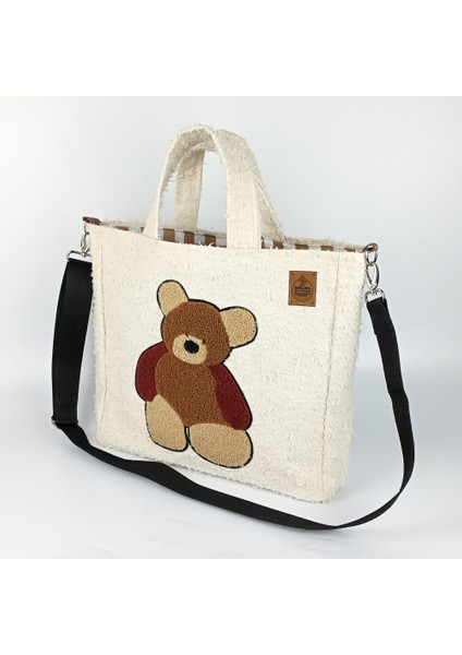 Tasarım Tufting Punch Ayıcıklı Büyük Boy Tote Çanta indirimleri