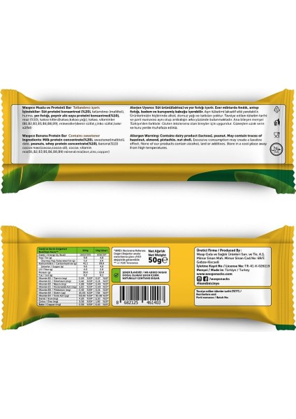 Muzlu Yüksek Protein Bar 50 gr