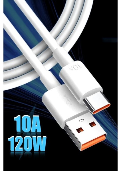 J20 Type-C 10A/120W/480MBPS Şarj ve Data Kablosu -2mt