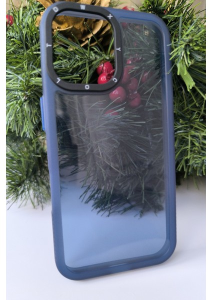 Apple iPhone 16 Kılıf Kamera Korumalı Renkli Şeffaf
