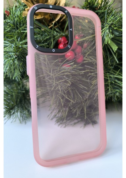 Apple iPhone 16 Kılıf Kamera Korumalı Renkli Şeffaf
