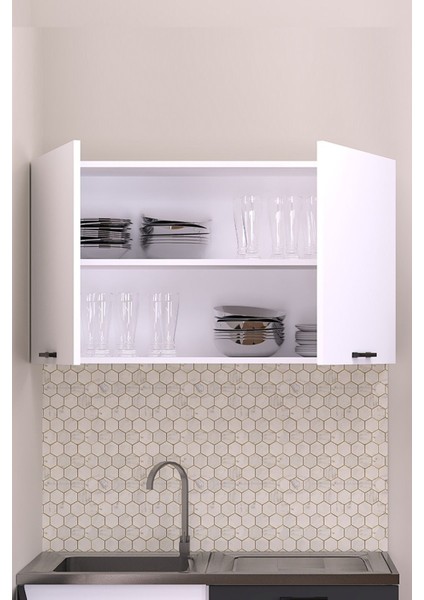 100 cm Emily Mutfak Üst Modül Antrasit fiyatları